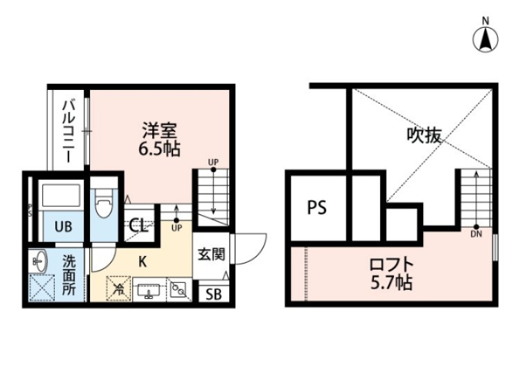 熊本市中央区八王寺町のアパートの間取り