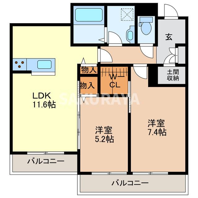 ラ・ルーチェの間取り