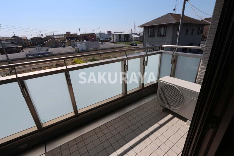 ラ・ルーチェのバルコニー|現況と異なる場合がございます。