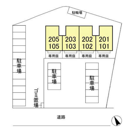 サンセール成田の区画図