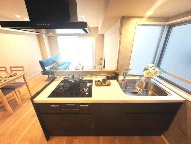 クレール亀戸　角　部屋　リ　ノベーションのキッチン