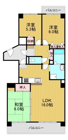 リベラス21の間取り