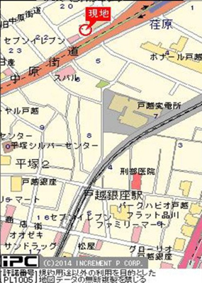 【地図】 | パークウェルツインズ戸越銀座　弐番館