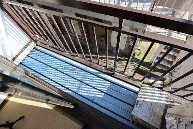 日の出コーポのバルコニー|バルコニーがあります