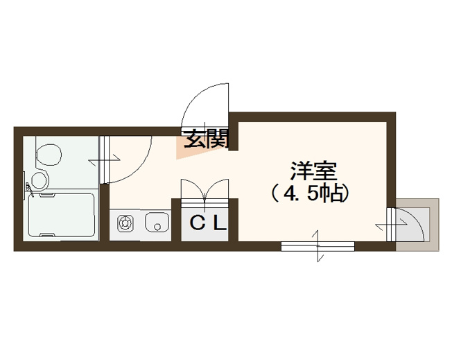 【間取り】 | ビバリーヒルズ北島東