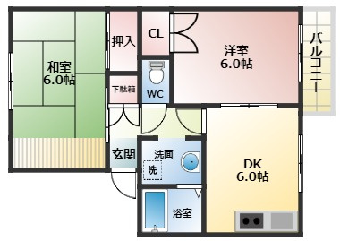 【間取り】 | ドミール島泉
