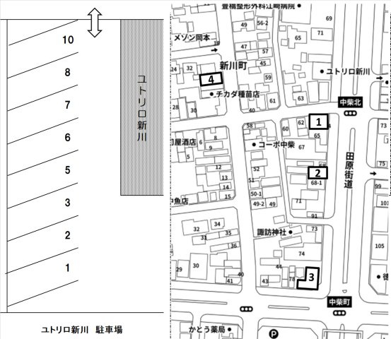 【区画図】 | ユトリロ新川