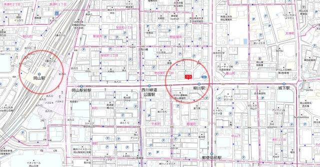 ATビル桃太郎大通りの地図