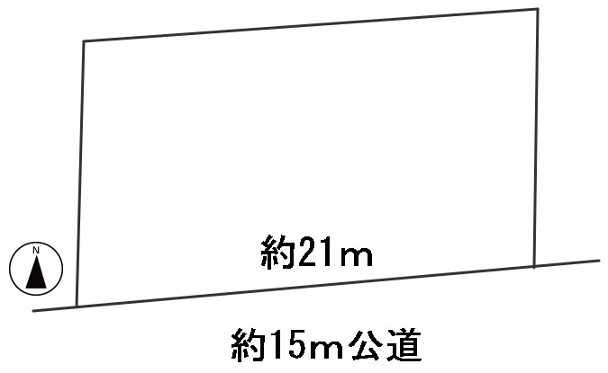 ５８４８５　岐阜市鷺山土地の区画図