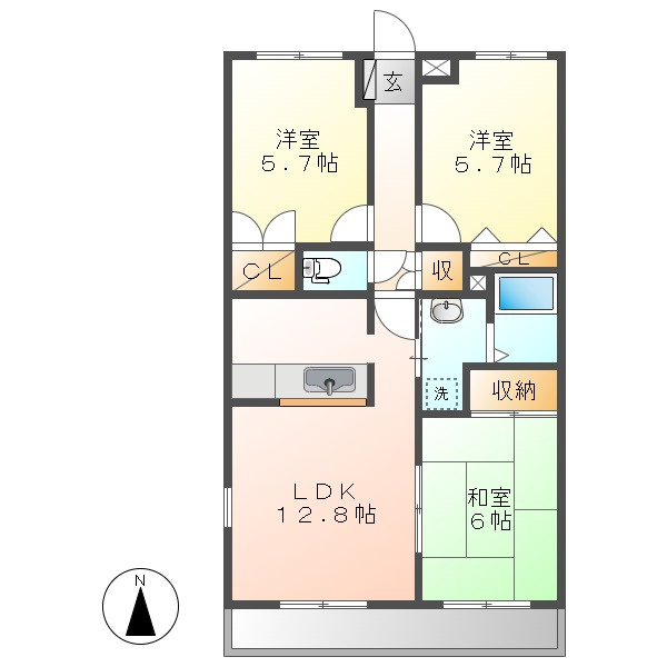 エルグランディールⅠの間取り