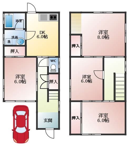 【間取り】 | 羽曳野市広瀬戸建