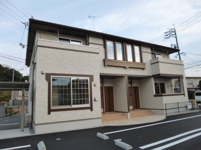 倉敷市藤戸町天城のアパートの外観