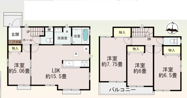 愛知郡東郷町春木5期 全4棟　＜仲介手数料無料＞春木台小・春木中　新築一戸建て
