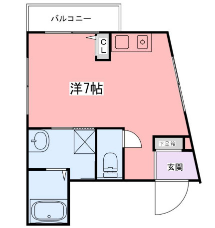 インタービレッジ青山一番館の間取り|１Ｋ