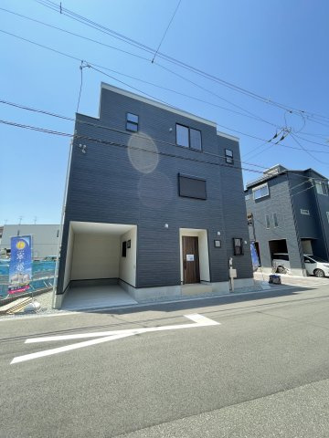 鶴見区浜３丁目新築戸建の外観|完成済みですので内覧可能でございます♪お気軽にご連絡ください