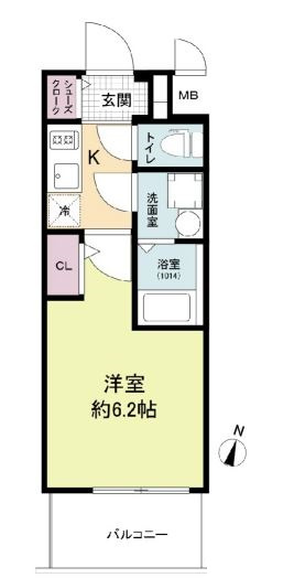 エスリードレジデンス大阪福島シティウエストの間取り