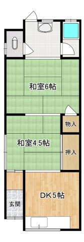 走谷2丁目平家　賃貸の間取り