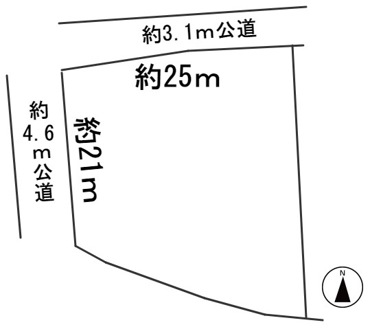 ６０８４０　山県市高富土地の区画図