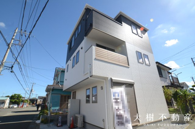 【外観】 | 海老名市門沢橋5丁目　新築戸建て　全１棟　【仲介手数料無料】 | 建物完成しました！！内見可能です♪