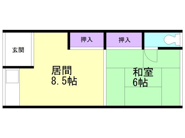 佐々木アパートの間取り