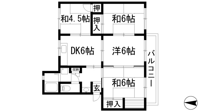 【間取り】 | 清和台住宅（公社分譲）