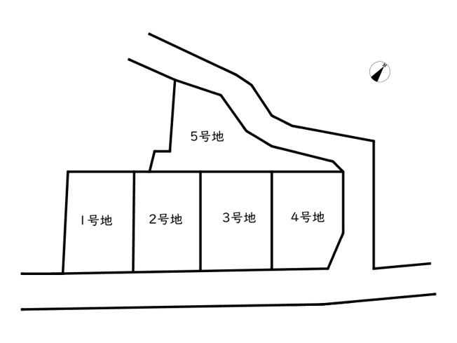 【区画図】 | ハミングタウン坂上Ⅱ／5区画