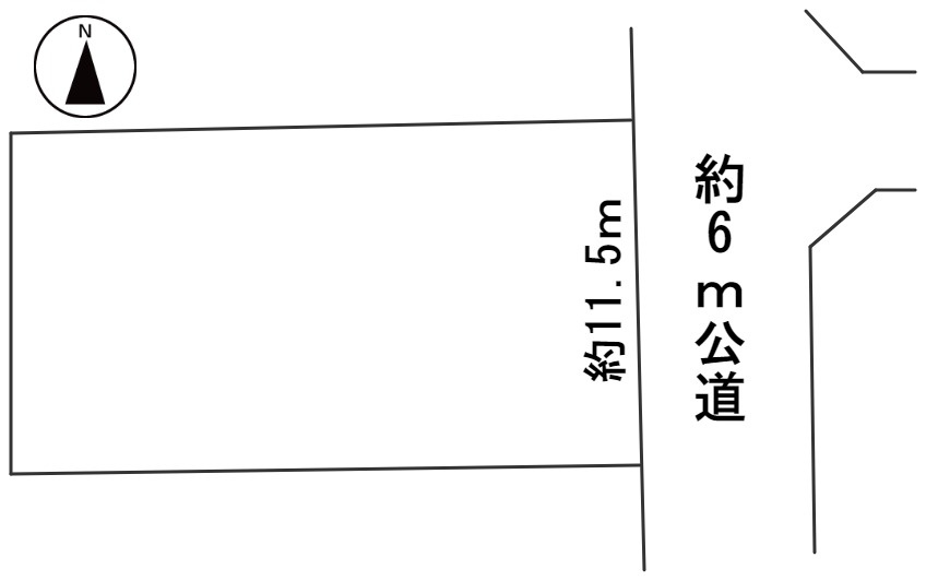 ６０９０７　羽島市小熊町内粟野4丁目土地の区画図