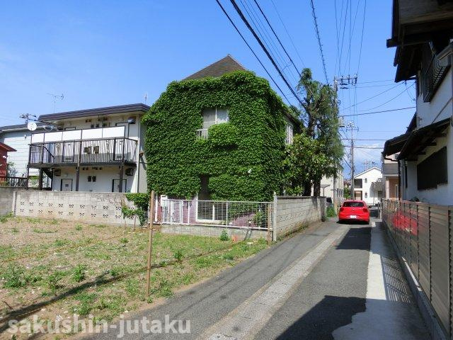 幕張町６丁目　売地の外観|幕張町６丁目　売地　解体更地渡し　有効宅地約31.1坪　建築条件なし　東南角地　JR幕張駅徒歩2分の立地