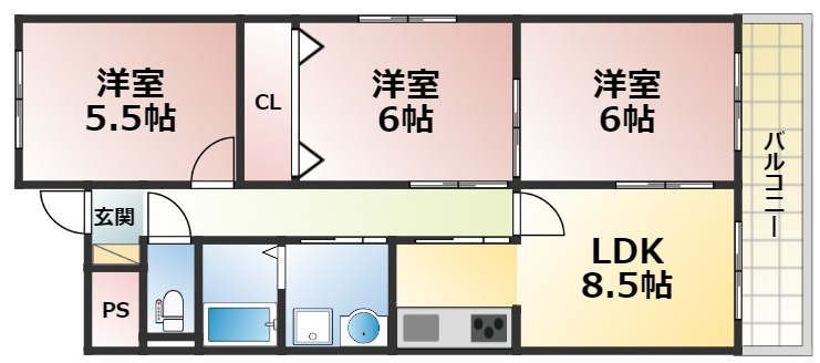 グランデージスワの間取り