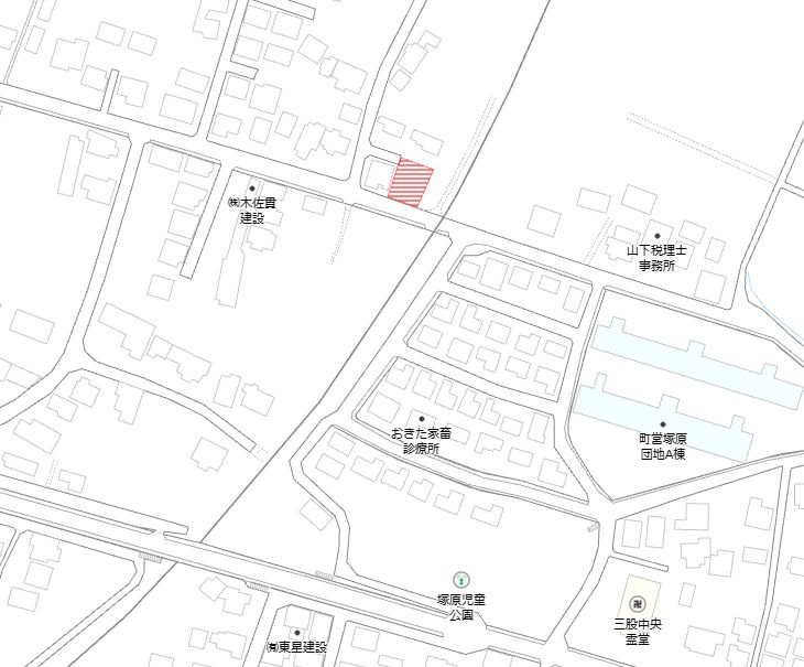 北諸県郡三股町大字樺山の売地の土地図
