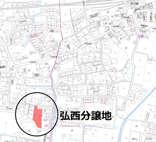 【地図】 | 弘西分譲地３号地