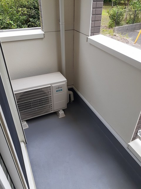 ソレイユBのバルコニー