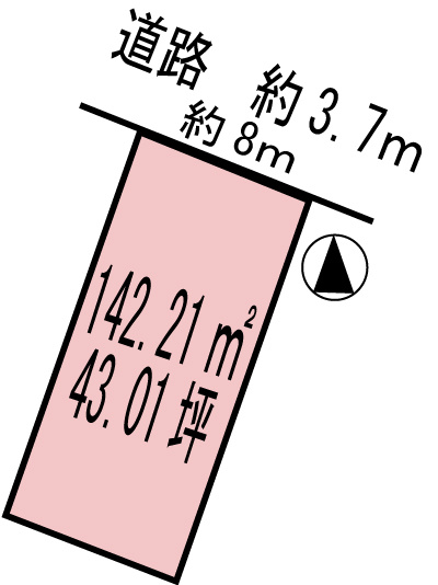 各務原市蘇原六軒町１丁目の土地図