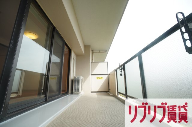 リーベスト西千葉のバルコニー