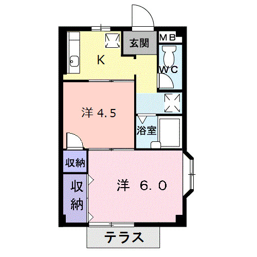 【間取り】 | エスポワールⅠ