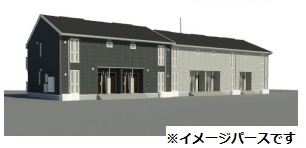 倉敷市福島のアパートの外観|イメージパース