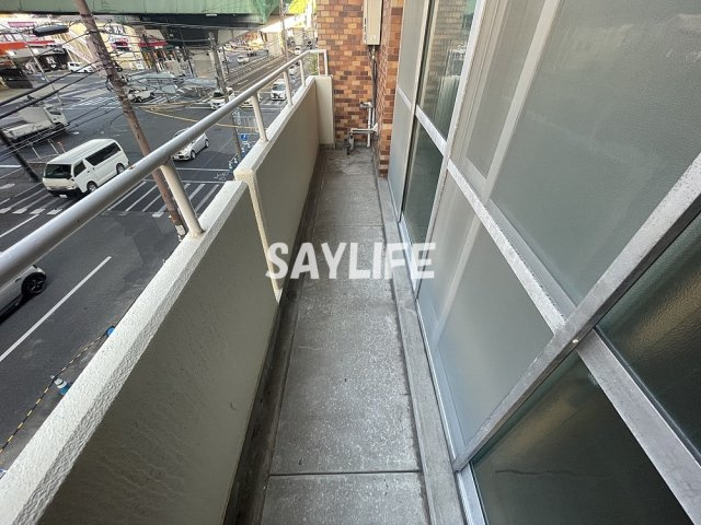ヤサカハイツのバルコニー