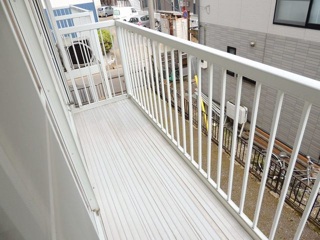 片岡ハイツＢのバルコニー|バルコニー