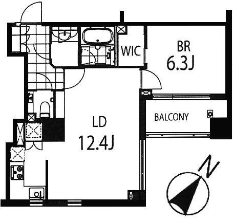 【間取り】 | コンフォリア日本橋人形町イースト | コンフォリア日本橋人形町イースト　水天宮前・人形町周辺の高級賃貸は人形町不動産本店で！仲介手数料最大無料