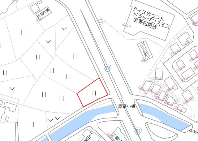 宮野下　売土地②の土地図