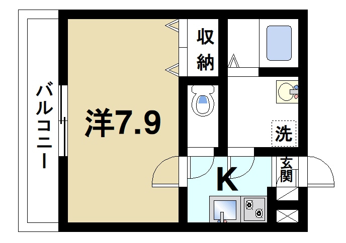 ジーメゾン新大宮の間取り
