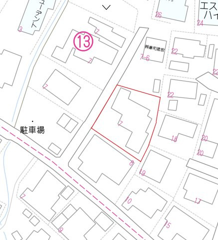 折本2丁目　売土地の土地図