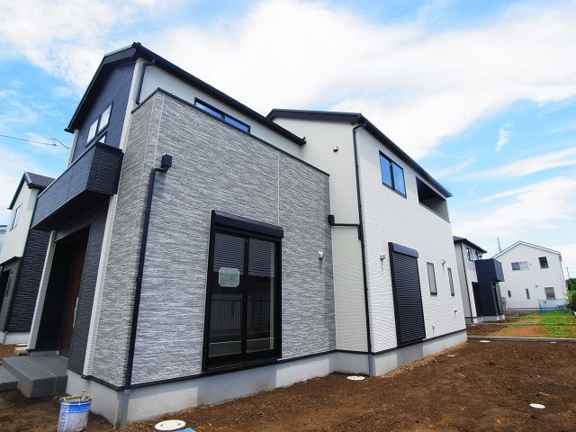 新築　高崎市新町41期　5号棟の外観|現地写真　2023年8月完成しました！ご内覧等、お気軽にお問合せください♪　
