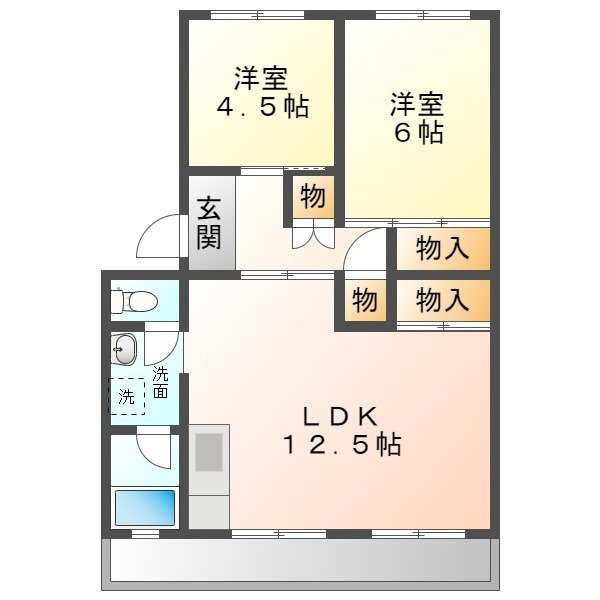 ぼたんの間取り
