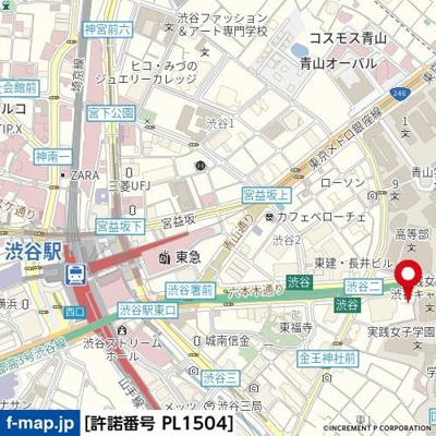 【地図】 | ベルファース渋谷