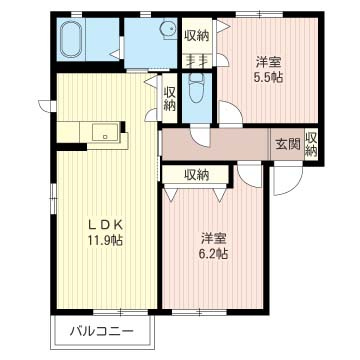 【間取り】 | レインボーヒル高間木