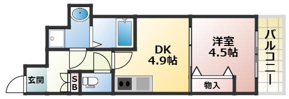GARDENIA高井田の間取り