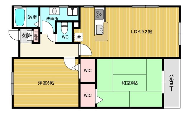 【間取り】 | ソレアード甲東園