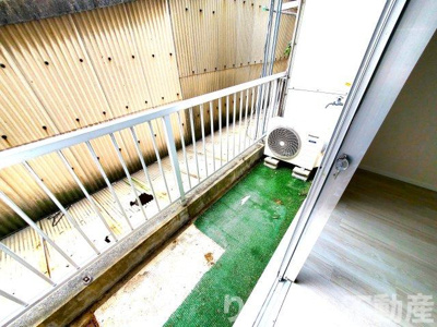 【バルコニー】 | ハイツ万代5 | 陽当たり良好なバルコニーです