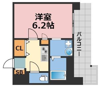 LUXE難波EASTの間取り